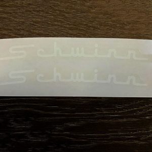 Vintage Schwinn White Script Decals