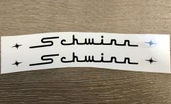 Vintage Schwinn Black Script Decals
