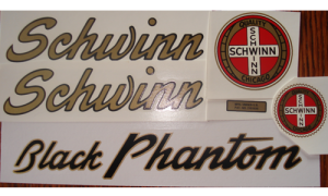 Vintage Schwinn Phantom Decals Complete Set