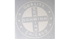 Vintage Schwinn Quality Seat Tube Decal White