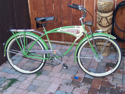 Vintage Schwinn bike_limegreen
