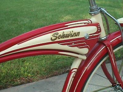 Vintage Schwinn bike_red