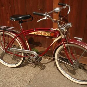 Vintage Schwinn bike_maroon
